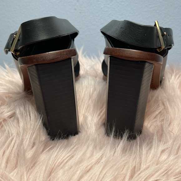 Tory Burch Octagon Gold/Black Heel - Picture 4 of 7